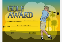 Golf Award Certificate Templates For Word | Edit & Print in Golf Certificate Templates For Word