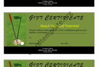 Golf Gift Certificate Template | Free Microsoft Word Templates with regard to Professional Microsoft Gift Certificate Template Free Word