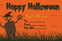 Halloween Gift Certificate (Scarecrow, #1036) – Doc Formats In 2020 regarding Halloween Gift Certificate Template