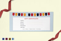 Happy Birthday Gift Certificate Design Template In Psd, Word with regard to Gift Certificate Template Indesign