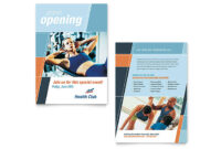 Health &amp;amp; Fitness Gym Announcement Template - Word &amp;amp; Publisher with regard to 10 Fitness Gift Certificate Template Ideas