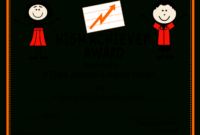 High School Achiver Award Certificate | Templates At within Science Achievement Award Certificate Templates