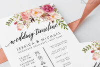 How To Create The Perfect Wedding Day Timeline | Wedding Timeline intended for Destination Wedding Weekend Itinerary Template