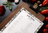 How To Make A Restaurant Menu Template In Indesign - Web Design Tips with Stunning Menu Template Indesign Free