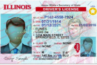 Illinois Driver License Template Psd New - Fake Illinois Driver License regarding Blank Drivers License Template