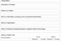 It Change Request Form Template | Templates, Change Request, Project in Change Request Management Template
