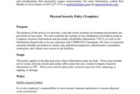 It Security Policy Template ~ Addictionary in Data Encryption Policy Template