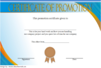 Job Promotion Certificate Template Free: 7+ Editable Designs regarding Employee Certificate Template  10 Best Designs
