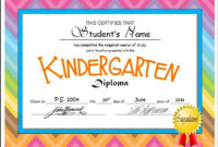 Kindergarten &amp;amp; Pre-K Diplomas (Editable) | Kindergarten Diploma in 10 Kindergarten Diploma Certificate Templates