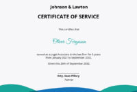 Legal Certificate Of Service Template [Free Pdf] – Word (Doc) | Psd inside Stunning Certificate Template For Pages