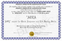 Life Saving Award Certificate Template Beautiful Life Saving Award for Stunning Life Saving Award Certificate Template
