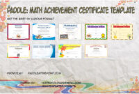 Math Achievement Certificate Printable Free – 9+ Best Ideas inside Math Achievement Certificate Templates