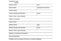 Mexican Birth Certificate Translation Template (6) - Templates Example pertaining to Spanish To English Birth Certificate Translation Template