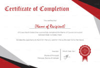 Modern Certificate Of Completion Design Template In Psd, Word with Certificate Of Accomplishment Template Free