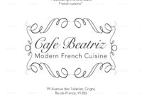 Modern French Menu Design Template In Psd Word Publisher within New French Cafe Menu Template