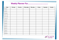Monday-Friday Blank Weekly Schedule | Calendar Template Printable throughout Simple Printable Blank Daily Schedule Template