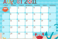 Monthly Calendar Kids – Calendar Printable Week regarding Blank Calendar Template For Kids
