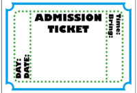 Mormon Share } Admission Ticket | Ticket Template, Admit One Inside for Blank Admission Ticket Template