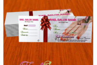 Nail Spa Printing | Nail Spa, Nail Salon Names, Salon Names for Nail Salon Gift Certificate Template