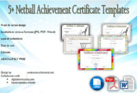 Netball Certificate Template [10+ Best Designs Free Download] for Netball Achievement Certificate Template