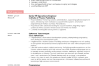Oracle Senior It Operations Engineer Resume Template | Kickresume with regard to New Resume Template For Senior Management