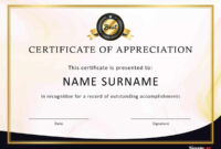 Parent Appreciation Certificate Template | Qualads within Certificate Of Appreciation Template Word
