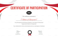Participation Certificate For Running Template Intended For Running with regard to Certificate Of Participation Template Doc