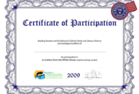 Participation Certificate Template Word Certificatetemplateword Inside throughout New Certificate Of Participation Template Word