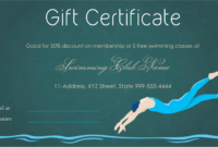 Pin On Beautiful Printable Gift Certificate Templates for Best Swimming Award Certificate Template