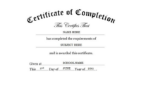Pin On Certificate Template with regard to Certificate Of Completion Free Template Word