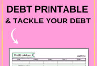 Pin On Debt Payoff Printables throughout Debt Management Template