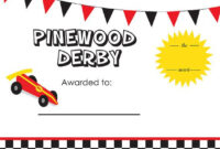 Pin On Scouts pertaining to Simple Pinewood Derby Certificate Template