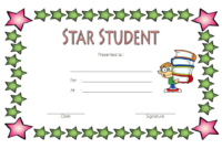 Pin On Student Of The Week Certificate within Amazing Star Award Certificate Template