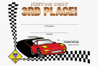 Pinewood Derby Award Certificate Template Just B Cause - Pinewood Derby within Pinewood Derby Certificate Template