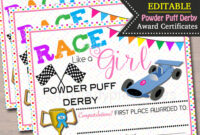 Pinewood Derby Certificate Template – Sample Professional Templates inside Pinewood Derby Certificate Template