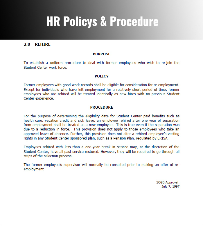 Policies And Procedures Template | Template Business regarding Working Alone Policy Template