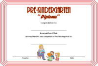 Pre K Diploma Certificate Editable – 10+ Great Templates for Certificate Of School Promotion 10 Template Ideas