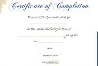 Premium Blank Certificate Of Completion Flyers : V-M-D For Premarital with regard to Simple Premarital Counseling Certificate Of Completion Template