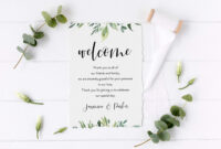 Printable Wedding Itinerary Template Card Timeline Welcome 100% Editab throughout Bridal Shower Itinerary Template