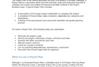 Project Management Plan Document Example in Project Management Proposal Template