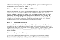 Property Manager Agreement - California Doc Template | Pdffiller for Property Management Work Order Template