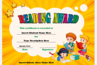 Reading Award Certificate Templates For Word | Professional Certificate in Star Reader Certificate Template
