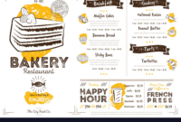 Restaurant Cafe Bakery Menu Template Royalty Free Vector | Bakery Menu with Free Bakery Menu Templates Download