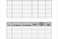 Risk Log Templates | 10+ Free Printable Word, Excel &amp;amp; Pdf Formats with regard to Awesome Project Management Issues Log Template