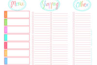 Roll Like Whoa: Grocery Shopping In Style within Menu Planner With Grocery List Template