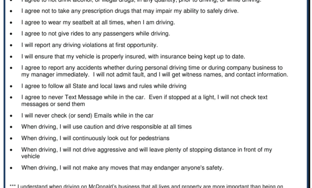 Safe Driving Training Acknowledgement Form Download Printable Pdf intended for Free Company Vehicle Policy Template