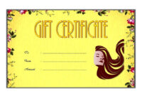 Salon Gift Certificate Template [10+ Beautiful Designs Free] in Salon Gift Certificate Template