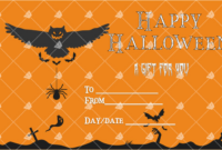 Sample Of Halloween Gift Certificate Beast - Word Layouts | Halloween throughout Halloween Gift Certificate Template