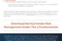 Sample Vendor Risk Management Policy : 13 Free Vendor Templates with regard to Fresh Vendor Management Policy Template