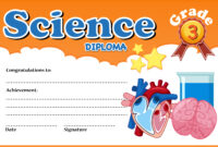 Science Diploma Certificate Template 693585 – Download Free Vectors within Science Achievement Award Certificate Templates